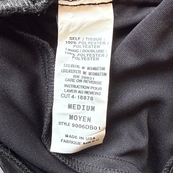 Xoxo Black Halter Cocktail Dress W/ Rhinestone Detail Medium - Picture 8 of 9